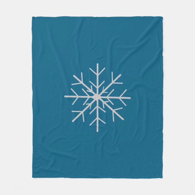 Couverture Polaire Snowflake  (Devant)