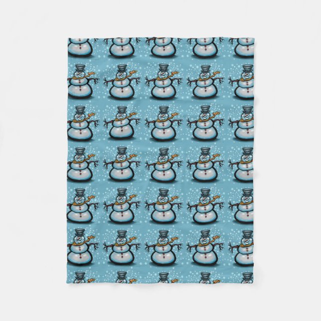 Couverture Polaire Snowman (Devant)