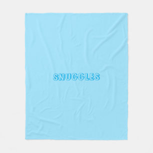 Couverture Polaire "Snuggings" bleu clair