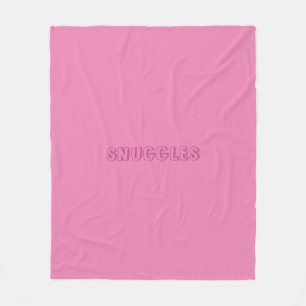 Couverture Polaire "Snuggings" rose foncé, rose