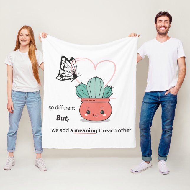 Couverture Polaire So Different, Parfait Ensemble - mignon couple d'a (En situation)