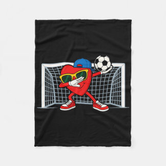 Couverture Polaire Soccer Heart Goalkeeper Footbyll Lover Boys Valent