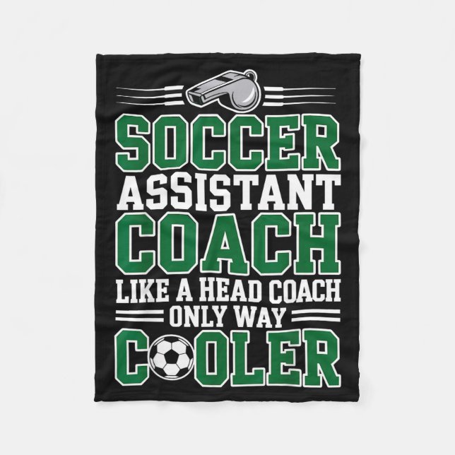 Couverture Polaire Soccer Istant Coach Like A Head Coach Only Way Coo (Devant)