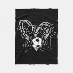 Couverture Polaire Soccer Maman Coeur Soccer Amateurs Maman 