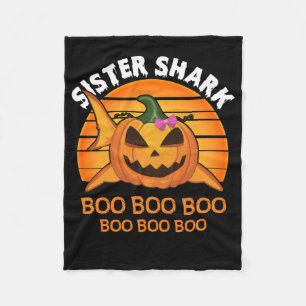 Couverture Polaire Soeur Shark Boo Boo Boo Drôle Cadeaux Halloween