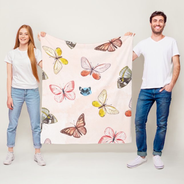 Couverture Polaire Soft Blooms Fleece Blanket (En situation)