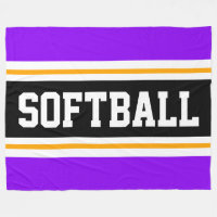 SOFTBALL amusant violet clair rayures d'athlétisme
