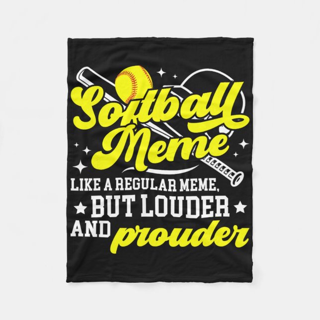 Couverture Polaire Softball Meme Definition Meme Of A Softball Player (Devant)