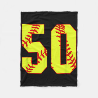 Couverture Polaire Softll #50 Fast Pitch Love Softll Mom Favorite Pla