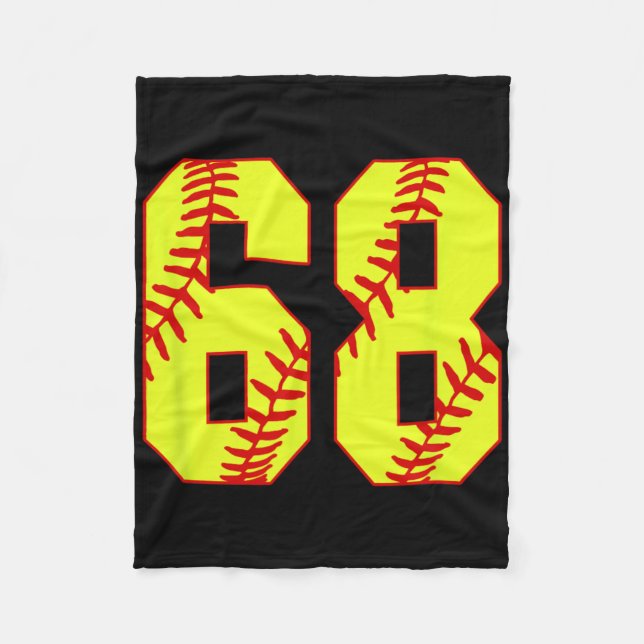 Couverture Polaire Softll #68 Fast Pitch Love Softll Mom Favorite Pla (Devant)