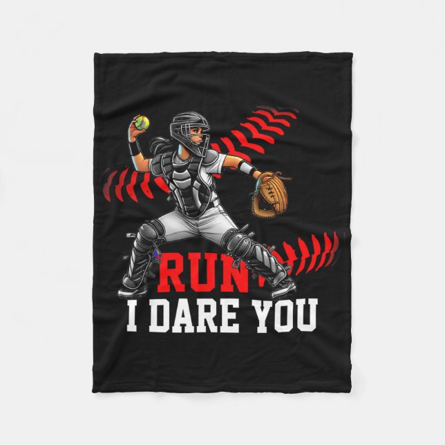 Couverture Polaire Softll Catcher Run I Dare You Design For Girls And (Devant)