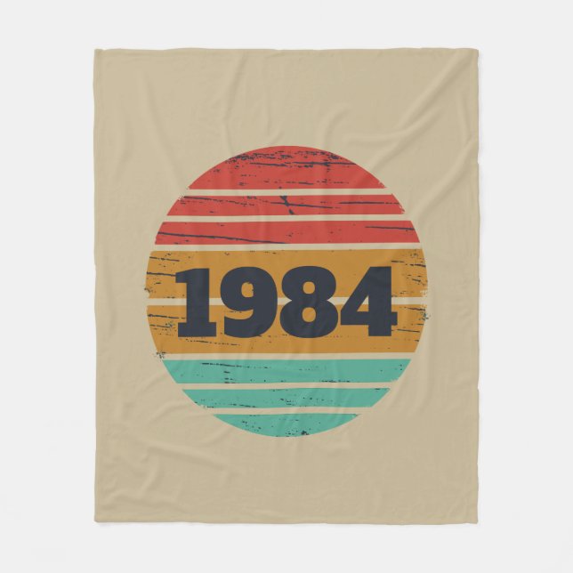 Couverture Polaire Soirée de 40 ans vintage personnalisée (Devant)