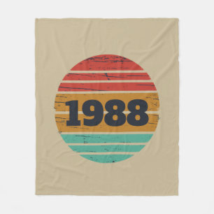 Couverture Polaire Soirée personnalisée vintage de 35 ans