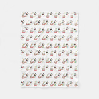 Couverture Polaire Sois un humain gentil motif de créature mignonne