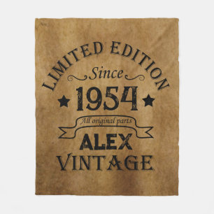 Couverture Polaire Soixante-dix vintages 70e anniversaire personnalis
