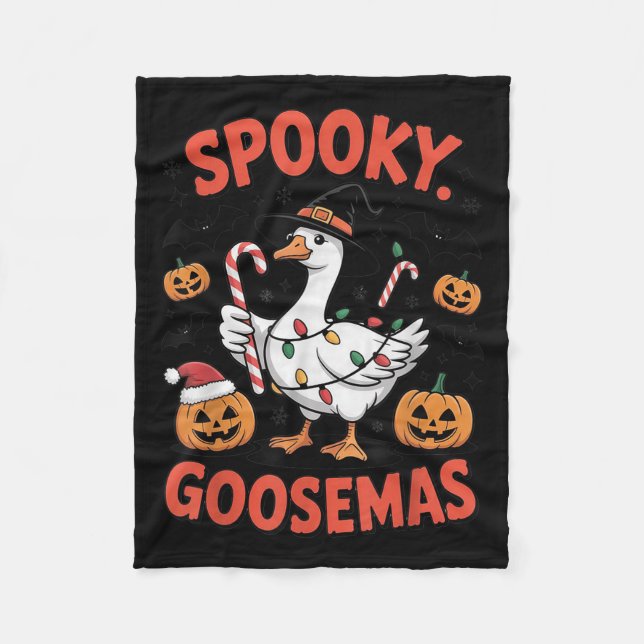 Couverture Polaire Soky Goosemas Funny Goose Halloween Christmas Cost (Devant)