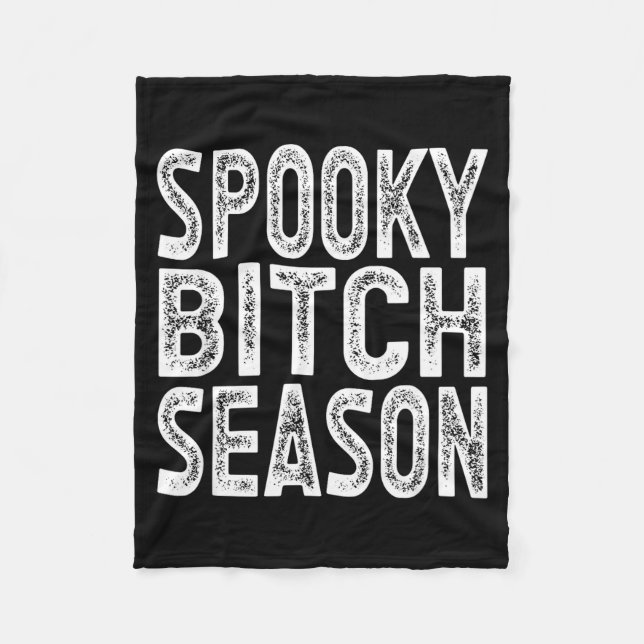Couverture Polaire Soky Season Retro Halloween Witch Quote Saying Gif (Devant)