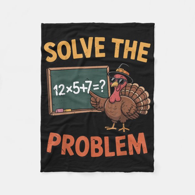 Couverture Polaire Solve The Problem 67 Meme Turkey Math Teacher Than (Devant)