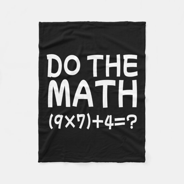 Couverture Polaire Solve The Problem Do The Math 67 Meme Funny Teache (Devant)