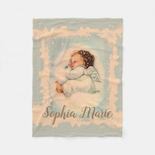 Couverture Polaire Sommeil personnalisé d'ange de bébé