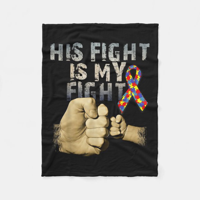 Couverture Polaire Son Combat Est Ma Sensibilisation sur l'autisme De (Devant)