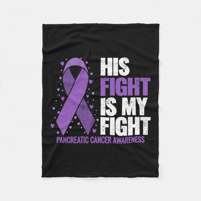 Couverture Polaire Son Combat Est Mon Combat Conscience Du Cancer Pan (Devant)