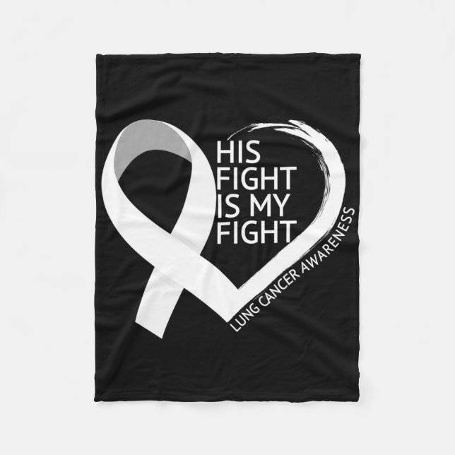 Couverture Polaire Son combat est mon combat Mois de sensibilisation  (Devant)