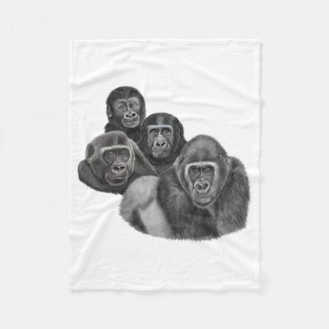 Couverture Polaire Son Gorilla Blanket By AGE. Gorilla Life GL/TFW (Devant)