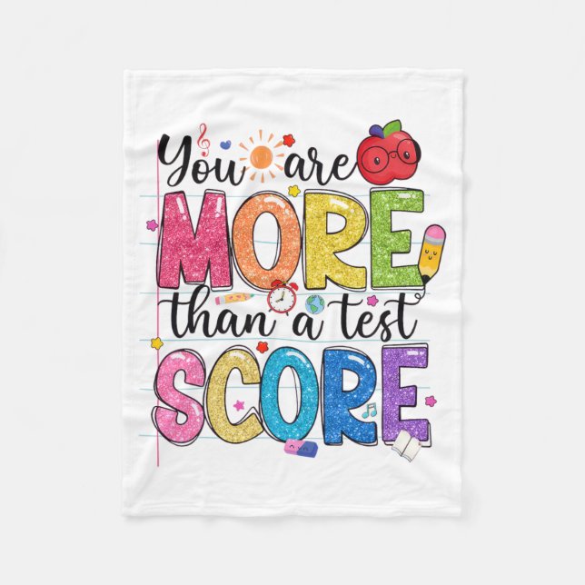 Couverture Polaire Sont Plus Qu'Un Test Score Test Jour Enseignants T (Devant)