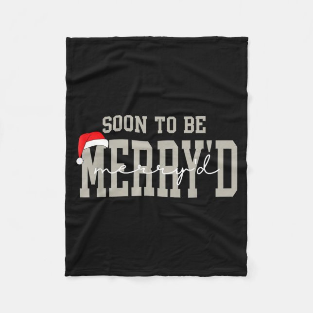 Couverture Polaire Soon To Be Merry'd Christmas, Engaged Couple Chris (Devant)