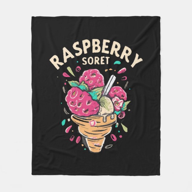 Couverture Polaire Sorbet de framboise  (Devant)