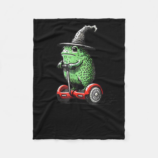 Couverture Polaire Sorcier Grenouille Fantaisiste Part Pour Commettre (Devant)