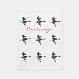 Couverture Polaire Sorcière Broom Halloween Thunder_Cove