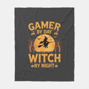 Couverture Polaire Sorcière de jeu Halloween Conception de jeu