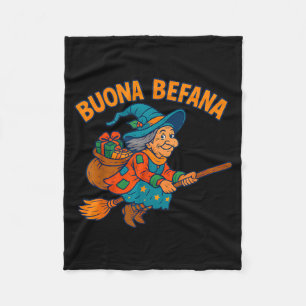 Couverture Polaire Sorcière de la bonne Befana Enfants Garçons Filles
