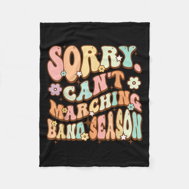 Couverture Polaire Sorry Cant Marching Band Season Music Teacher Groo (Devant)
