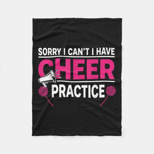 Couverture Polaire Sorry I Can't I Have Cheer Practice Cheerleader Ch (Devant)