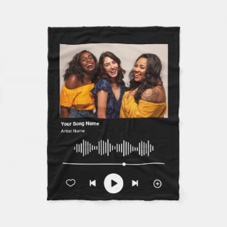 Couverture Polaire Soul Sisters Custom Song Code Best Friend BFF Cade