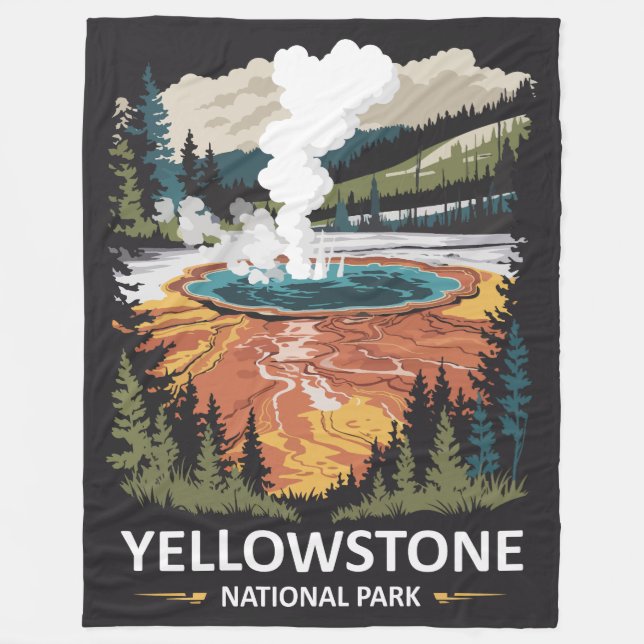 Couverture Polaire Source chaude du Parc national de Yellowstone (Devant)