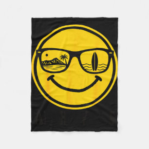 Couverture Polaire Sourire de plage aloha hawaii surf océan été