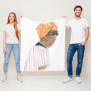 Couverture Polaire Sourire fort et beau de femme