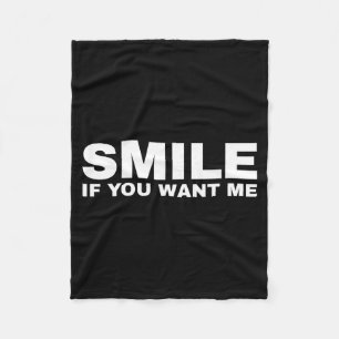 Couverture Polaire Sourire si vous voulez moi