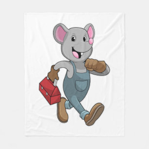 Couverture Polaire Souris comme homme de main avec Boîte à outils