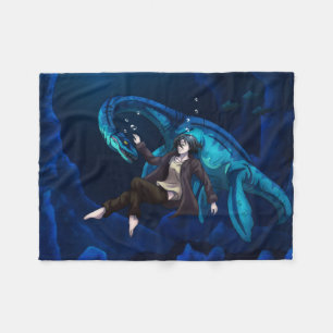 Couverture Polaire Sous l'eau avec un Plesiosaure
