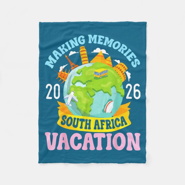Couverture Polaire South Africa Vacation 2026 Travel Making Memories  (Devant)