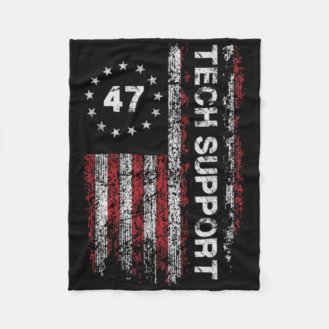 Couverture Polaire Soutien Technique Drapeau États-Unis Maison Blanch (Devant)