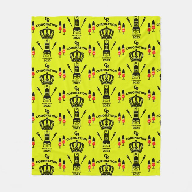 Couverture Polaire Souvenir commémoratif du couronnement du roi Charl (Devant)
