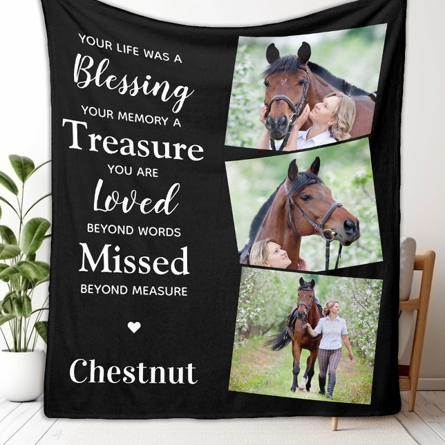 Couverture Polaire Souvenir commémoratif moderne Personnalisé 3 Photo (Créateur téléchargé)