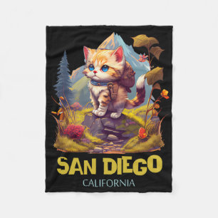 Couverture Polaire Souvenir de randonnée San Diego Californie 1 