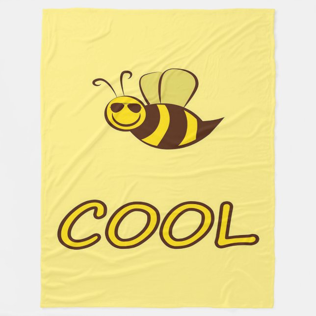 Couverture Polaire Soyez Cool, Cadeaux D'Abeille, J'Aime Abeille, Cad (Devant)
